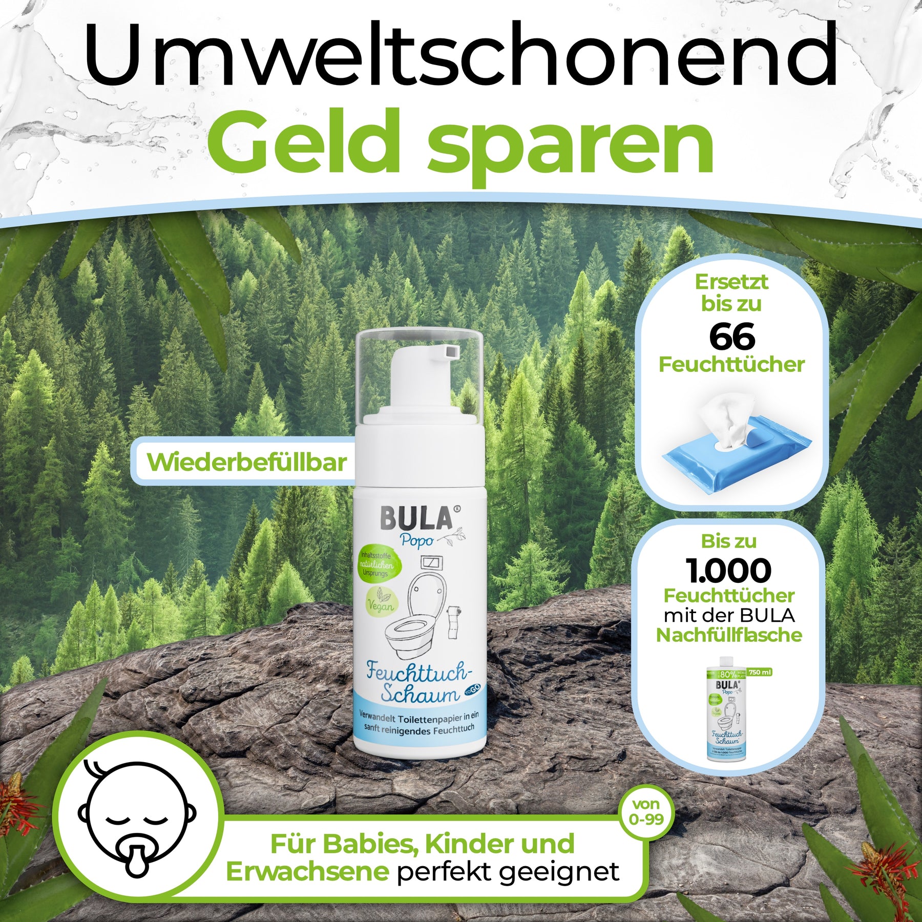 BULA Popo Schaum "to-go" 50 ml