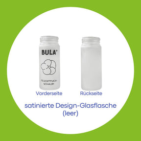 BULA Popo satinierte 150 ml Design-Glasflasche (ohne Füllung)